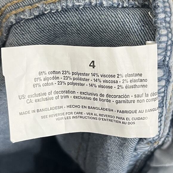 NWT Gloria Vanderbilt Amanda Capri Crop Jeans Womens Size 4 - Picture 8 of 8